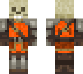 orange skeleton soldier