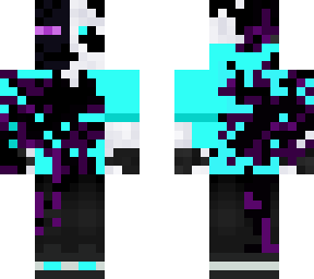 panda but cyan