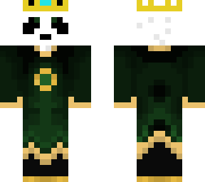 panda earth king with crown