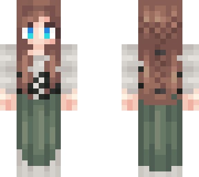 peasant girl. green