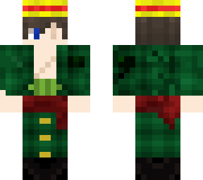 pirate in zoro with luffy hat