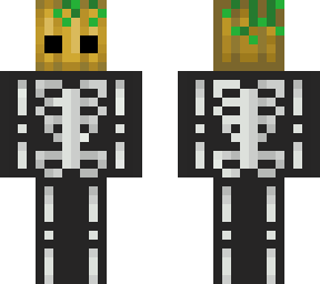 pumpkin-headed skeleton