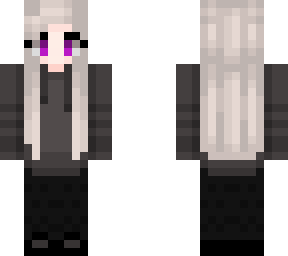 purple/black themed gamer girl (effects)
