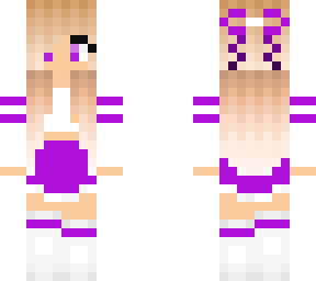 purple cheerleader
