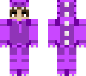 purple dinosaur suit