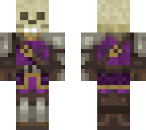 purple skeleton knight