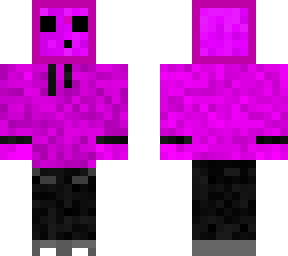 purple slime in hoodie