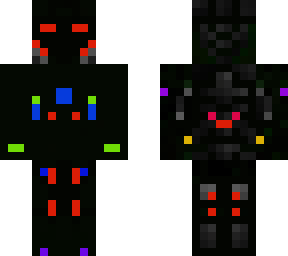 rainbow iron man with light efecte
