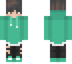 teen in turquoise hoodie