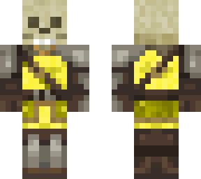 yellow skeleton soldier