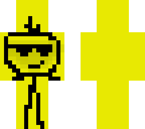 a very awkward minecraft skin