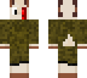 army goat with red eye
