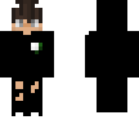 bedwars tryhard skin white and black with hoodie