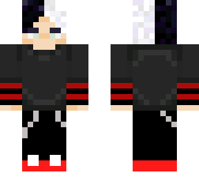 black and red stripes