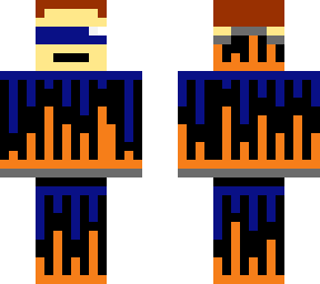 blue and orange electro beat skin