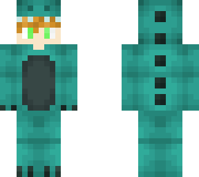 boy in dino onesie
