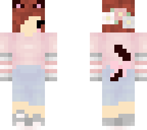 brown hair cat demigirl outfit