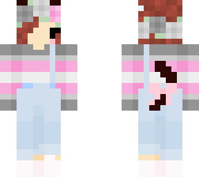brown hair cat demigirl outfit