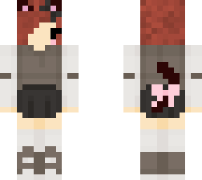 brown hair cat demigirl outfit