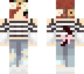 brown hair cat demigirl outfit