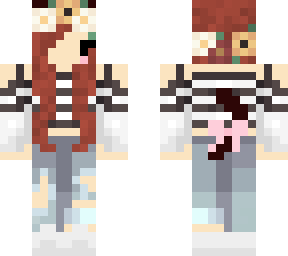 brown hair cat girl outfit