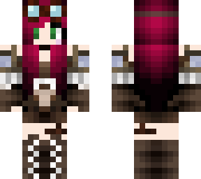 cherry redhead steampunk neko