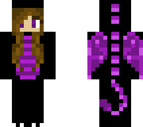 cute dragon girl (purple)