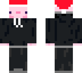 football's axlotl with santa hat