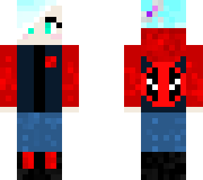 gamer girl with dead pool sweater