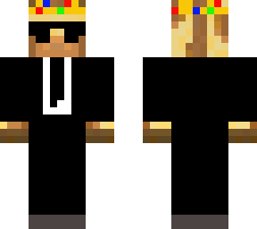giraffe with crown and suit