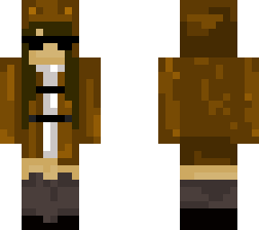 girl with bear coat.