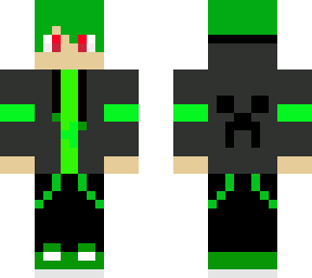 green gamer skin but with red eyes
