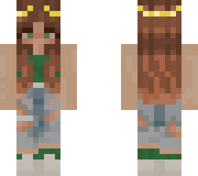 green peach girl