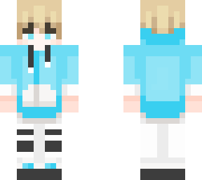 light blue and blonde