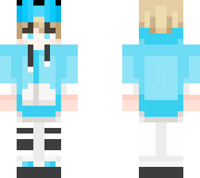 light blue and blonde with pit vipers