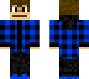 monkey in a blue flannel
