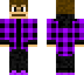 monkey in a purple flannel