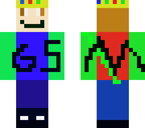 noob with crown and stuff