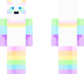 pastel rainbow panda! my skindex mascot! yaaaaay!!!