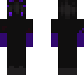 purple and black chibi monster