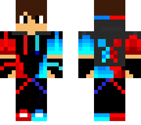 red & blue