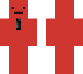 red boi with tie (inspired by dream's skin)