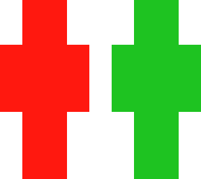 red green blue