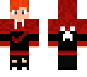 red hoodie