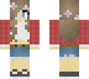 red plaid girl