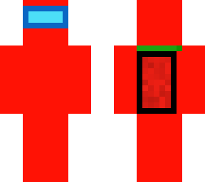 skin roja de among us