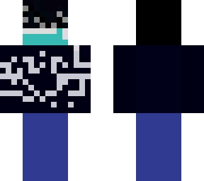 spikey headphones and skeleton hoodie (my first minecraft oultfit)