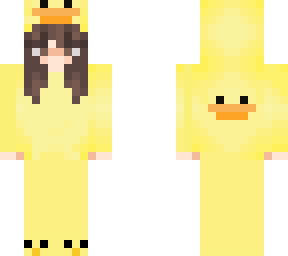syinix with ducky duck pijama skin pog