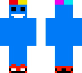 tall blue man