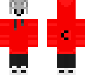 wolf with hoodie